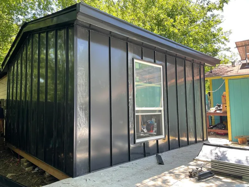 Black standing seam metal wall panels for Metal Roof Installation in Orange Park