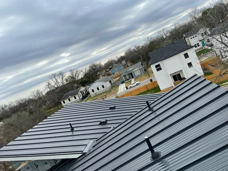 Standing seam metal roof panels with vents for Skylight Repair in Orange Park
